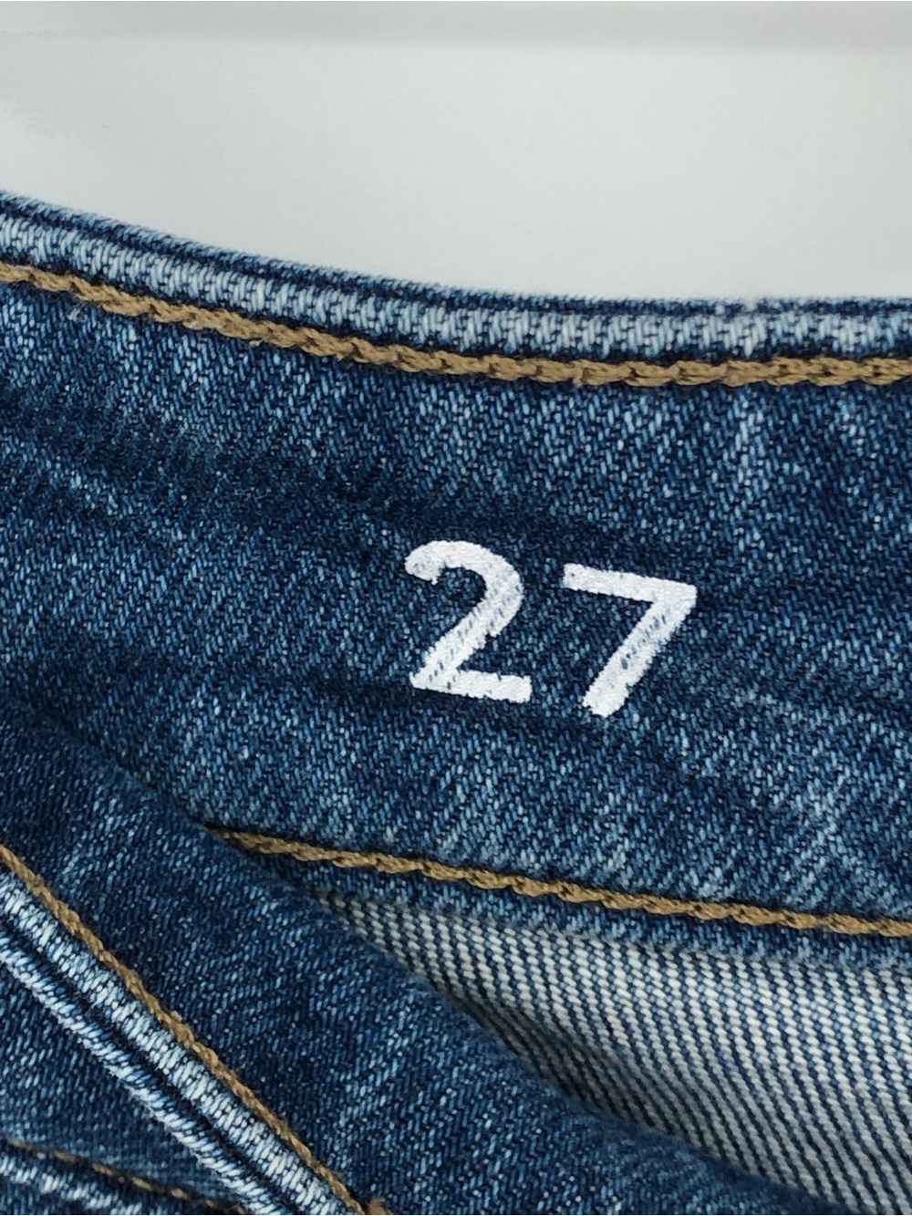 J.Crew '96 Low Rise Denim Trouser 0962 27x32 dark blue wide leg 27 women - Picture 6 of 12